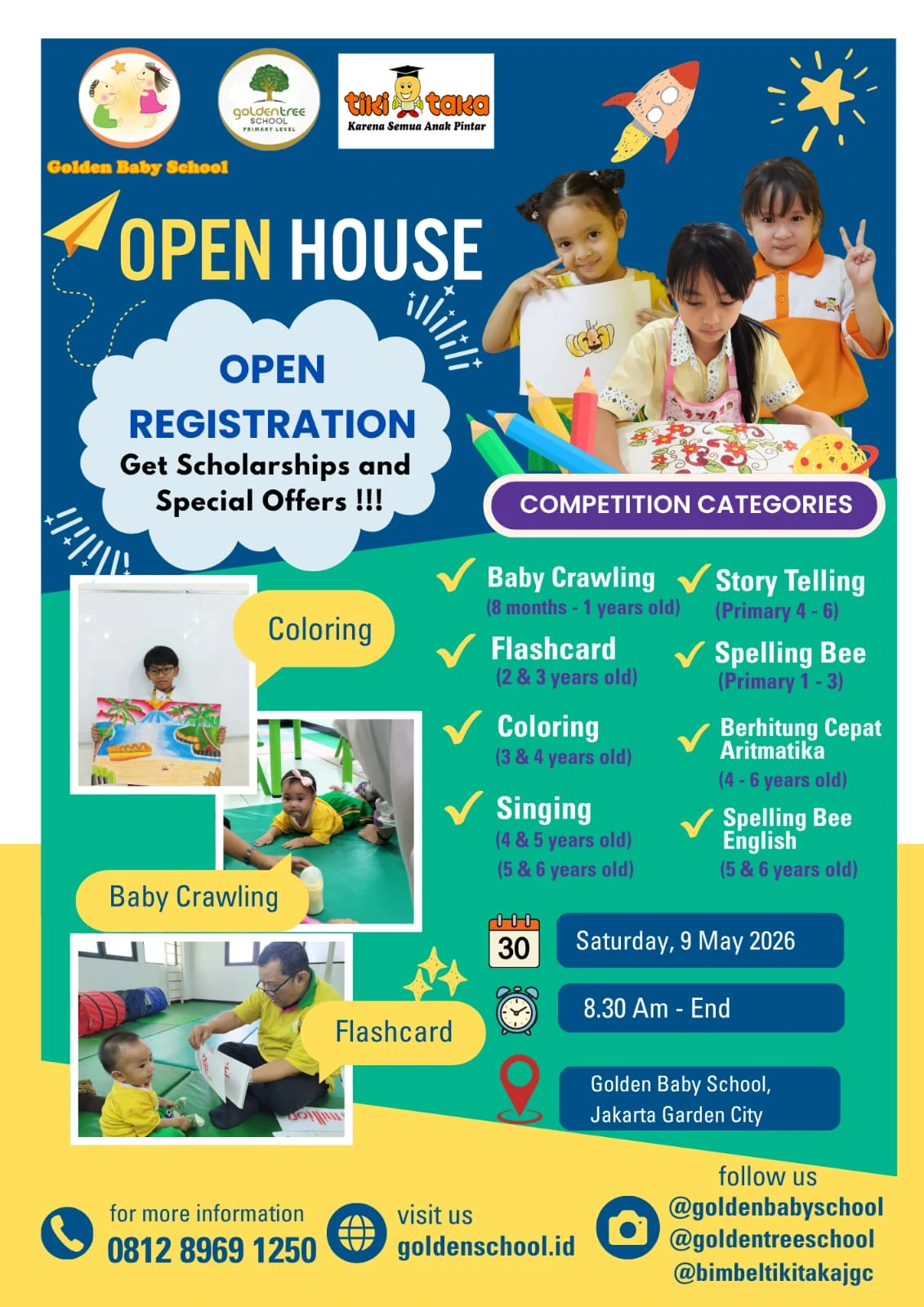 SD Golden Tree School and Golden Baby School Open House event for toddler preschool kindergarten enrollment