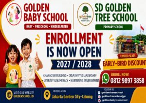 Golden School enrollment open 2027/2028 — Golden Baby School and SD Golden Tree School Jakarta Garden City